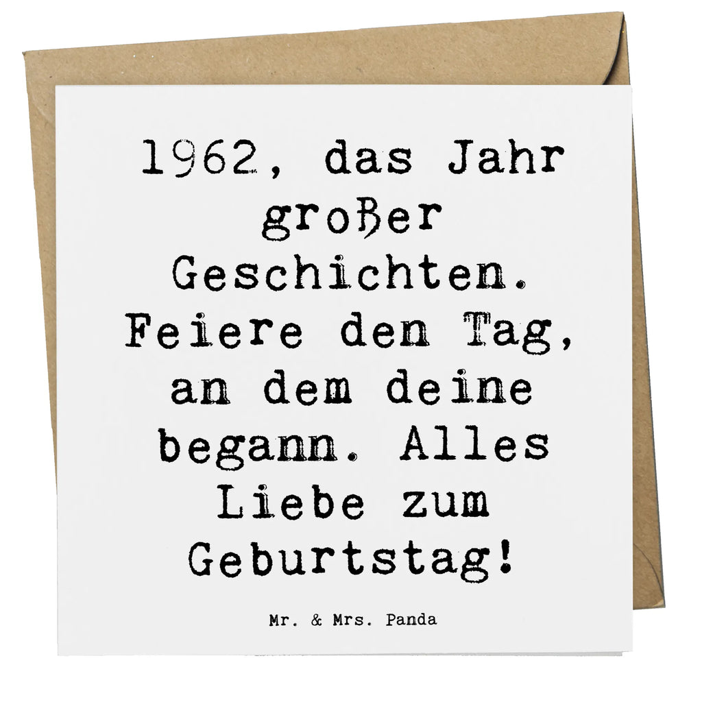 Deluxe Karte Spruch 1962 Geburtstag Hochwertige Klappkarte, Geburtstagskarte, Klappkarte, Einladungskarte, Hochzeitskarte, Karte, Grußkarte, Glückwunschkarte, Hochwertige Grußkarte, Geburtstag, Geburtstagsgeschenk, Geschenk