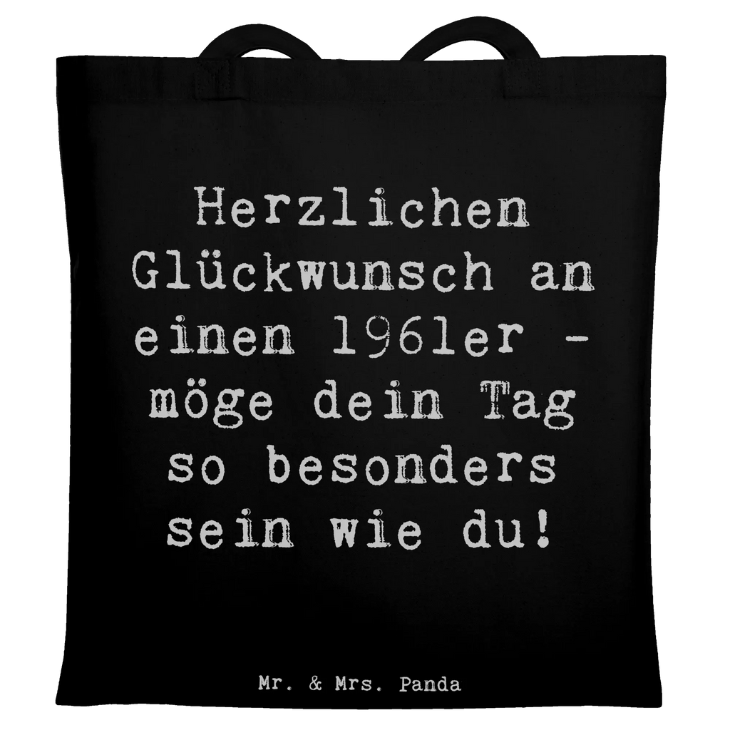 Tote bag Saying Herzlichen Glückwunsch an einen 1961er - möge dein Tag so besonders sein wie du! Umhängetasche, Beutel, Beuteltasche, Jutetasche, Einkaufstüte, Schultertasche, Stoffbeutel, Jutebeutel, Tasche, Einkaufstasche, Tragetasche, Laptoptasche, Strandtasche, Shopper, Badetasche, Stofftasche, Geburtstag, Geburtstagsgeschenk, Geschenk