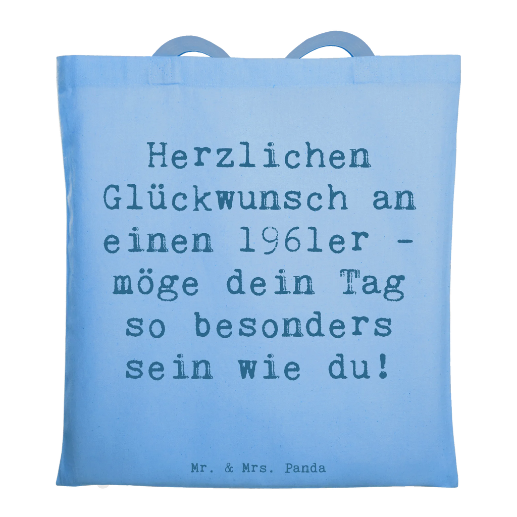 Tote bag Saying Herzlichen Glückwunsch an einen 1961er - möge dein Tag so besonders sein wie du! Umhängetasche, Beutel, Beuteltasche, Jutetasche, Einkaufstüte, Schultertasche, Stoffbeutel, Jutebeutel, Tasche, Einkaufstasche, Tragetasche, Laptoptasche, Strandtasche, Shopper, Badetasche, Stofftasche, Geburtstag, Geburtstagsgeschenk, Geschenk