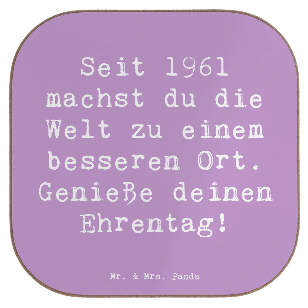 Square coaster Saying Seit 1961 machst du die Welt zu einem besseren Ort. Genieße deinen Ehrentag! Untersetzer für Gläser, Getränkeuntersetzer, Holzuntersetzer, Glasuntersetzer, Untersetzer, Untersetzer Holz, Untersetzer Gläser, Korkuntersetzer, Bierdeckel, Untersetzer aus Holz, Tassen Untersetzer, Untersetzer Design, Geburtstag, Geburtstagsgeschenk, Geschenk