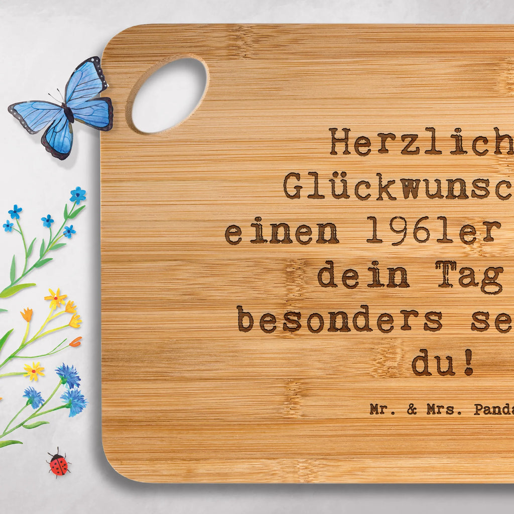 Bambus - deska do krojenia Przysłowie Herzlichen Glückwunsch an einen 1961er - möge dein Tag so besonders sein wie du! Urodziny, prezent urodzinowy, prezent
