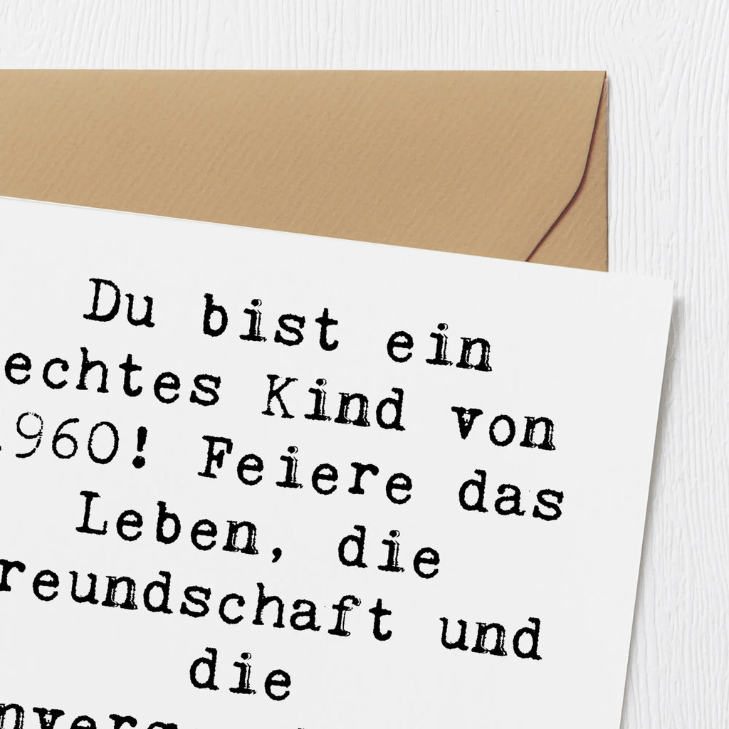 Deluxe Karte Spruch 1960 Geburtstag Kind Karte, Hochzeitskarte, Einladungskarte, Hochwertige Grußkarte, Geburtstagskarte, Glückwunschkarte, Grußkarte, Klappkarte, Hochwertige Klappkarte, Geburtstag, Geburtstagsgeschenk, Geschenk