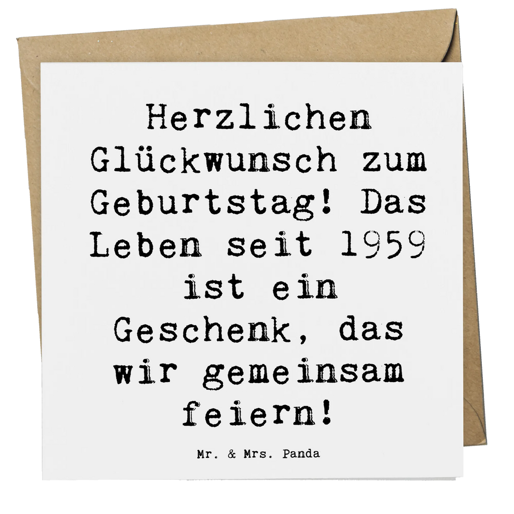 Deluxe Karte Spruch 1959 Geburtstag Einladungskarte, Hochwertige Klappkarte, Geburtstagskarte, Hochzeitskarte, Karte, Glückwunschkarte, Hochwertige Grußkarte, Grußkarte, Klappkarte, Geburtstag, Geburtstagsgeschenk, Geschenk