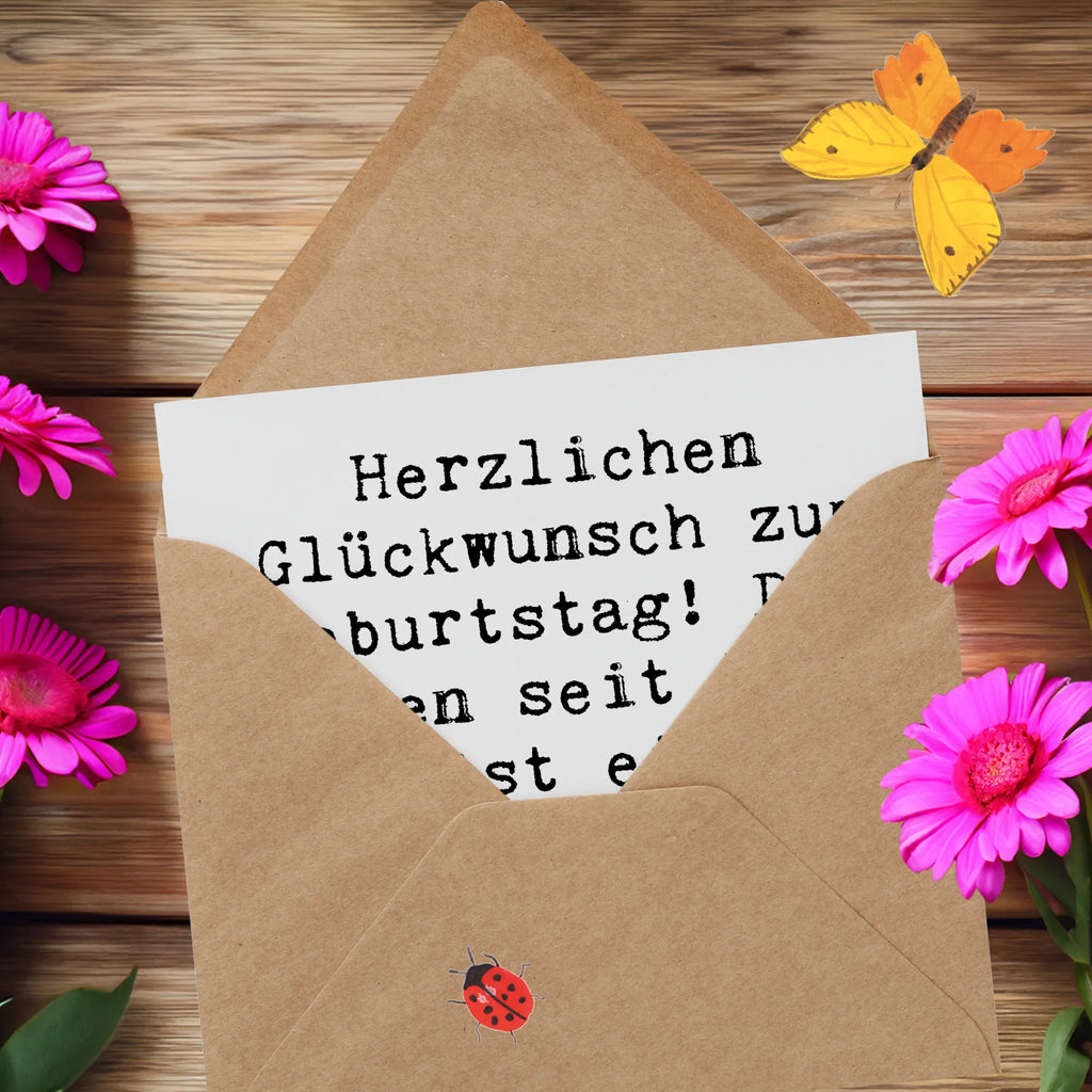 Deluxe Karte Spruch 1959 Geburtstag Einladungskarte, Hochwertige Klappkarte, Geburtstagskarte, Hochzeitskarte, Karte, Glückwunschkarte, Hochwertige Grußkarte, Grußkarte, Klappkarte, Geburtstag, Geburtstagsgeschenk, Geschenk