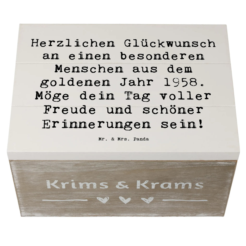 Holzkiste Spruch 1958 Geburtstag Geschenkdose, Truhe, Dekokiste, Geschenkbox, Erinnerungskiste, Erinnerungsbox, Holzkiste, Aufbewahrungsbox, Schatulle, XXL, Schatzkiste, Kiste, Geburtstag, Geburtstagsgeschenk, Geschenk