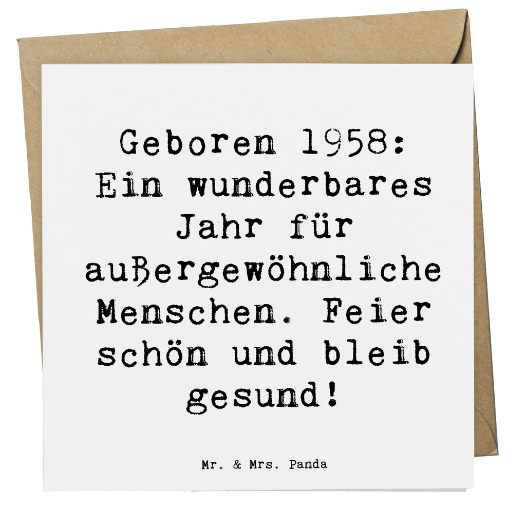 Deluxe Karte Spruch 1958 Geburtstag Hochwertige Klappkarte, Hochzeitskarte, Glückwunschkarte, Klappkarte, Hochwertige Grußkarte, Grußkarte, Einladungskarte, Geburtstagskarte, Karte, Geburtstag, Geburtstagsgeschenk, Geschenk