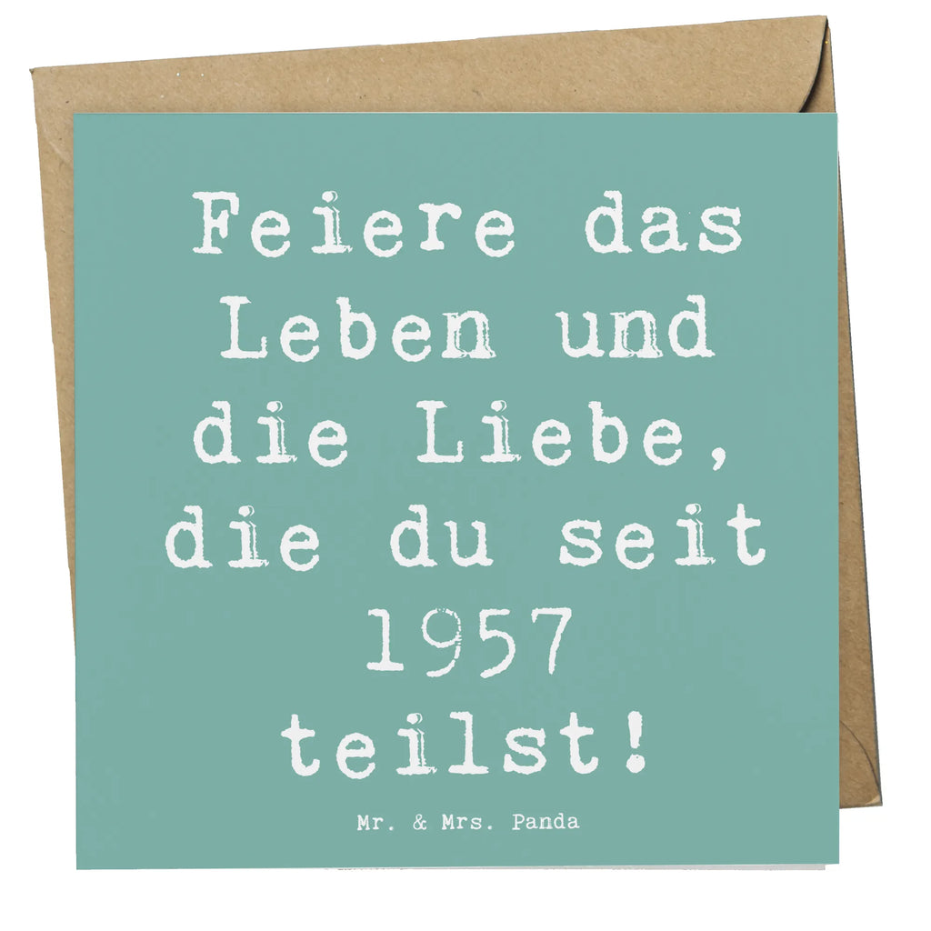 Deluxe Karte Spruch 1957 Geburtstag feiern Einladungskarte, Glückwunschkarte, Karte, Hochwertige Grußkarte, Hochwertige Klappkarte, Geburtstagskarte, Hochzeitskarte, Grußkarte, Klappkarte, Geburtstag, Geburtstagsgeschenk, Geschenk