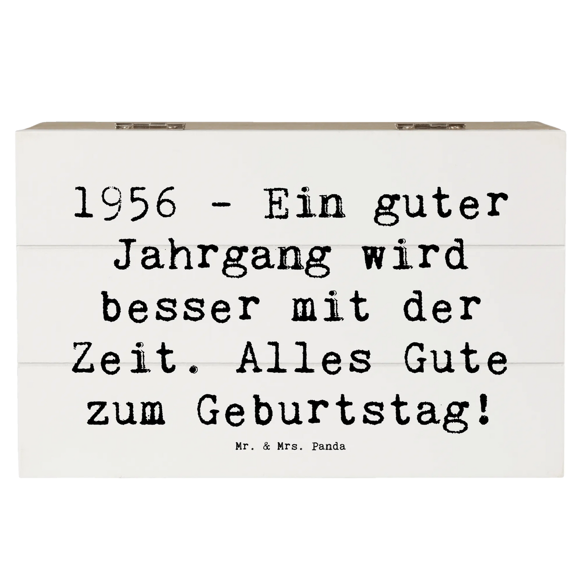 Holzkiste Spruch 1956 Geburtstag
