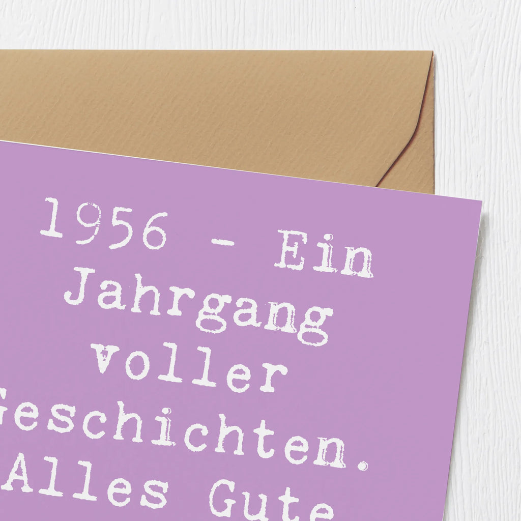 Deluxe Karte Spruch 1956 Geburtstag Hochzeitskarte, Hochwertige Grußkarte, Karte, Glückwunschkarte, Grußkarte, Einladungskarte, Hochwertige Klappkarte, Klappkarte, Geburtstagskarte, Geburtstag, Geburtstagsgeschenk, Geschenk