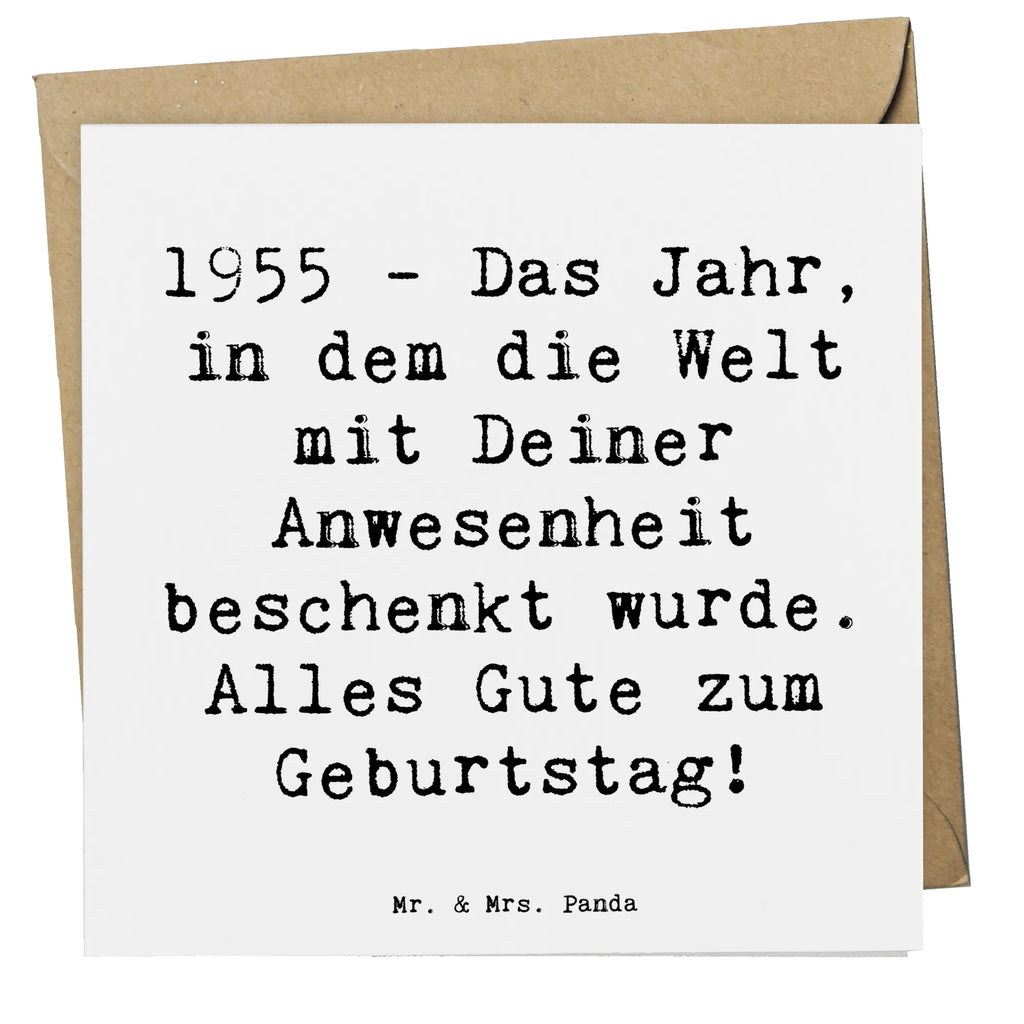 Deluxe Karte Spruch 1955 Geburtstag Einladungskarte, Grußkarte, Glückwunschkarte, Karte, Klappkarte, Geburtstagskarte, Hochwertige Klappkarte, Hochzeitskarte, Hochwertige Grußkarte, Geburtstag, Geburtstagsgeschenk, Geschenk