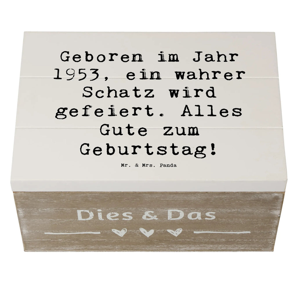 Holzkiste Spruch 1953 Geburtstag Schatz Schatzkiste, Erinnerungsbox, Truhe, Schatulle, Dekokiste, Geschenkdose, Kiste, Geschenkbox, Erinnerungskiste, XXL, Aufbewahrungsbox, Holzkiste, Geburtstag, Geburtstagsgeschenk, Geschenk