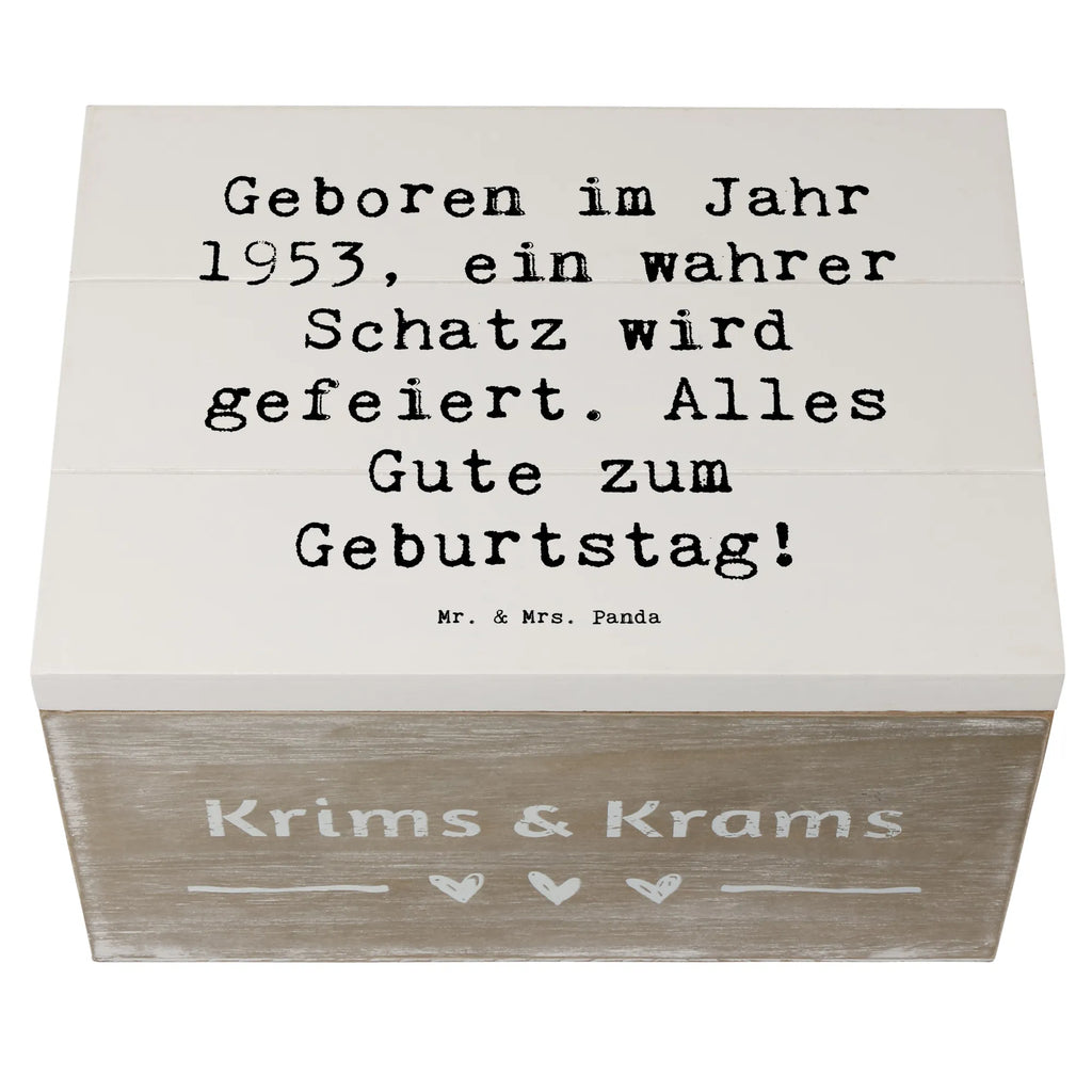 Holzkiste Spruch 1953 Geburtstag Schatz Schatzkiste, Erinnerungsbox, Truhe, Schatulle, Dekokiste, Geschenkdose, Kiste, Geschenkbox, Erinnerungskiste, XXL, Aufbewahrungsbox, Holzkiste, Geburtstag, Geburtstagsgeschenk, Geschenk