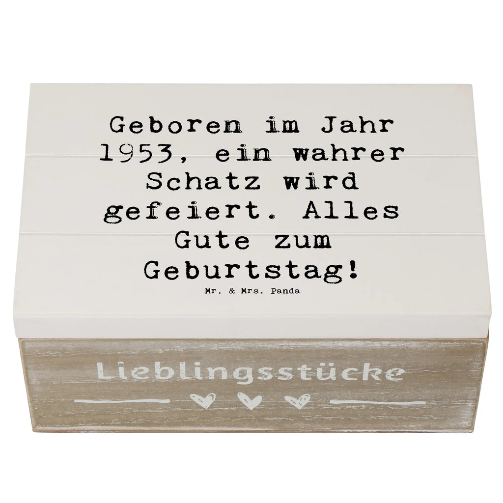 Holzkiste Spruch 1953 Geburtstag Schatz Schatzkiste, Erinnerungsbox, Truhe, Schatulle, Dekokiste, Geschenkdose, Kiste, Geschenkbox, Erinnerungskiste, XXL, Aufbewahrungsbox, Holzkiste, Geburtstag, Geburtstagsgeschenk, Geschenk