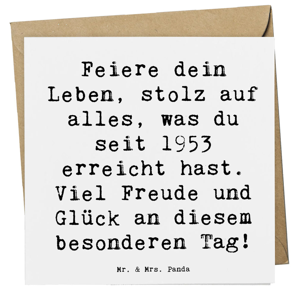 Deluxe Karte Spruch 1953 Geburtstag Hochwertige Grußkarte, Klappkarte, Karte, Hochwertige Klappkarte, Einladungskarte, Grußkarte, Glückwunschkarte, Geburtstagskarte, Hochzeitskarte, Geburtstag, Geburtstagsgeschenk, Geschenk