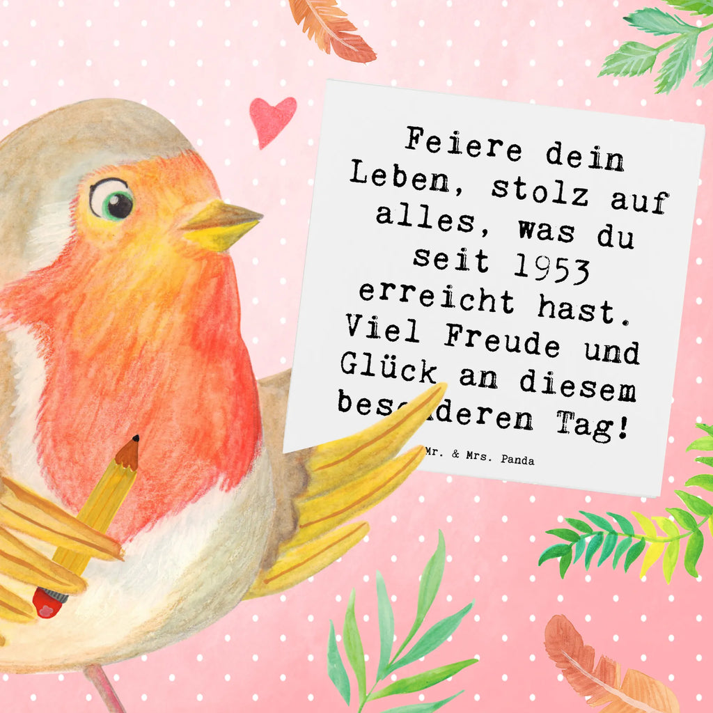 Deluxe Karte Spruch 1953 Geburtstag Hochwertige Grußkarte, Klappkarte, Karte, Hochwertige Klappkarte, Einladungskarte, Grußkarte, Glückwunschkarte, Geburtstagskarte, Hochzeitskarte, Geburtstag, Geburtstagsgeschenk, Geschenk