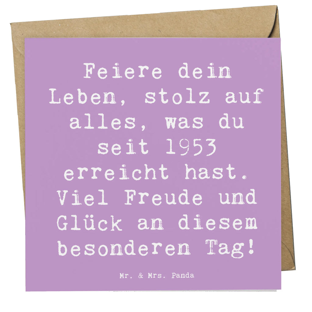 Deluxe Karte Spruch 1953 Geburtstag Hochwertige Grußkarte, Klappkarte, Karte, Hochwertige Klappkarte, Einladungskarte, Grußkarte, Glückwunschkarte, Geburtstagskarte, Hochzeitskarte, Geburtstag, Geburtstagsgeschenk, Geschenk