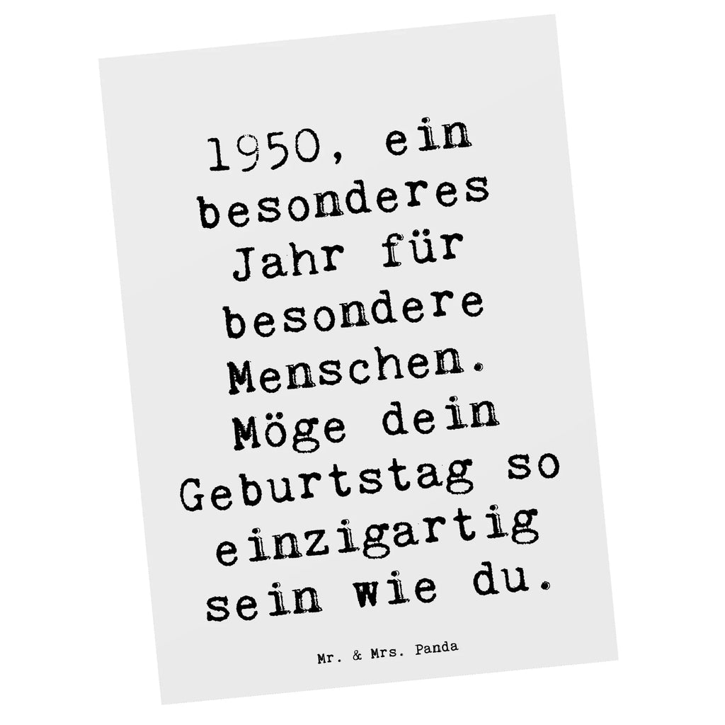 Postcard Saying 1950, ein besonderes Jahr für besondere Menschen. Möge dein Geburtstag so einzigartig sein wie du. Dankeskarte, Grußkarte, Ansichtskarten, Geburtstagskarte, Postkarte, Ansichtskarte, Einladung, Karte, Einladungskarten Geburtstag, Einladungskarte, Geschenkkarte, Einladung Geburtstag, Geburtstag, Geburtstagsgeschenk, Geschenk