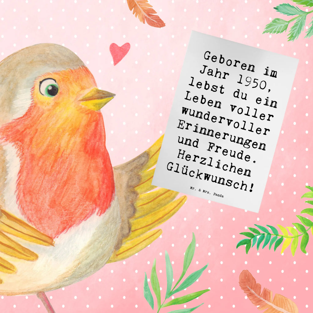 Greetings card Saying Geboren im Jahr 1950, lebst du ein Leben voller wundervoller Erinnerungen und Freude. Herzlichen Glückwunsch! Grußkarte, Karte, Hochzeitskarte, Geburtstagskarte, Ansichtskarten, Glückwunschkarte, Einladungskarte, Klappkarte, Geburtstag, Geburtstagsgeschenk, Geschenk