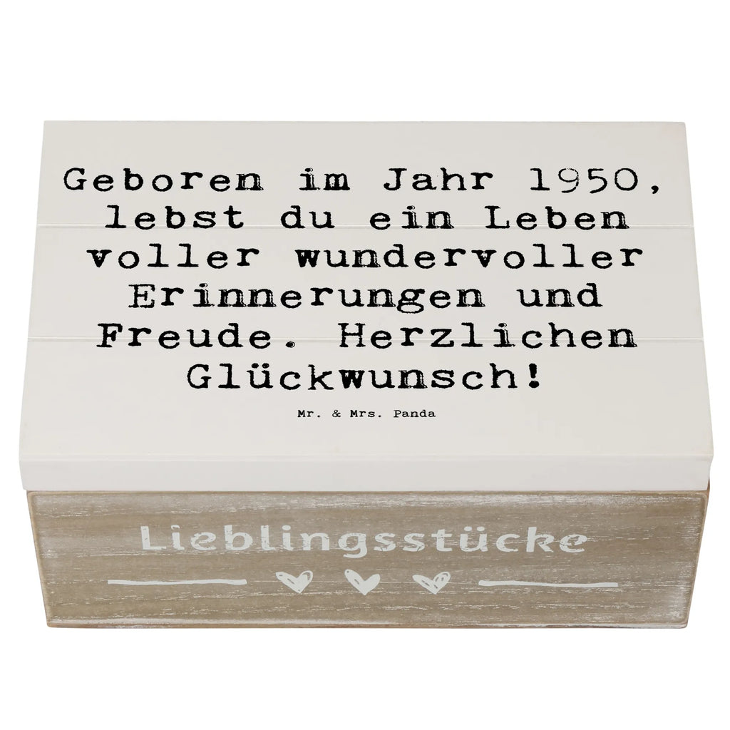 Holzkiste Spruch 1950 Geburtstag Dekokiste, Schatzkiste, Truhe, Erinnerungskiste, Kiste, Aufbewahrungsbox, XXL, Geschenkdose, Holzkiste, Schatulle, Geschenkbox, Erinnerungsbox, Geburtstag, Geburtstagsgeschenk, Geschenk
