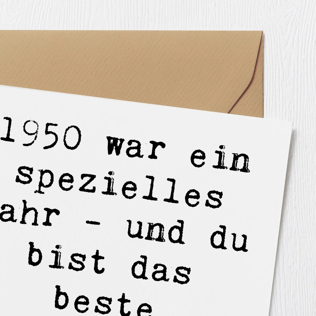Deluxe Karte Spruch 1950 Geburtstag Hochwertige Klappkarte, Grußkarte, Glückwunschkarte, Einladungskarte, Hochwertige Grußkarte, Karte, Hochzeitskarte, Klappkarte, Geburtstagskarte, Geburtstag, Geburtstagsgeschenk, Geschenk