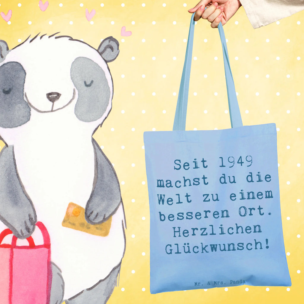 Tragetasche Spruch 1949 Geburtstag Beuteltasche, Stoffbeutel, Einkaufstüte, Stofftasche, Einkaufstasche, Tasche, Jutetasche, Tragetasche, Strandtasche, Badetasche, Schultertasche, Beutel, Umhängetasche, Jutebeutel, Shopper, Laptoptasche, Geburtstag, Geburtstagsgeschenk, Geschenk