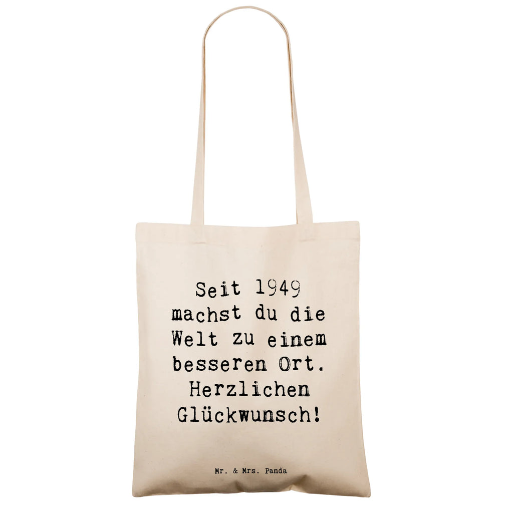 Tragetasche Spruch 1949 Geburtstag Beuteltasche, Stoffbeutel, Einkaufstüte, Stofftasche, Einkaufstasche, Tasche, Jutetasche, Tragetasche, Strandtasche, Badetasche, Schultertasche, Beutel, Umhängetasche, Jutebeutel, Shopper, Laptoptasche, Geburtstag, Geburtstagsgeschenk, Geschenk