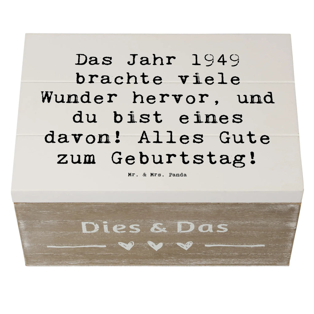 Holzkiste Spruch 1949 Geburtstag Wunder Dekokiste, Aufbewahrungsbox, Kiste, Geschenkdose, Schatulle, Truhe, Erinnerungskiste, Holzkiste, Schatzkiste, Erinnerungsbox, Geschenkbox, XXL, Geburtstag, Geburtstagsgeschenk, Geschenk