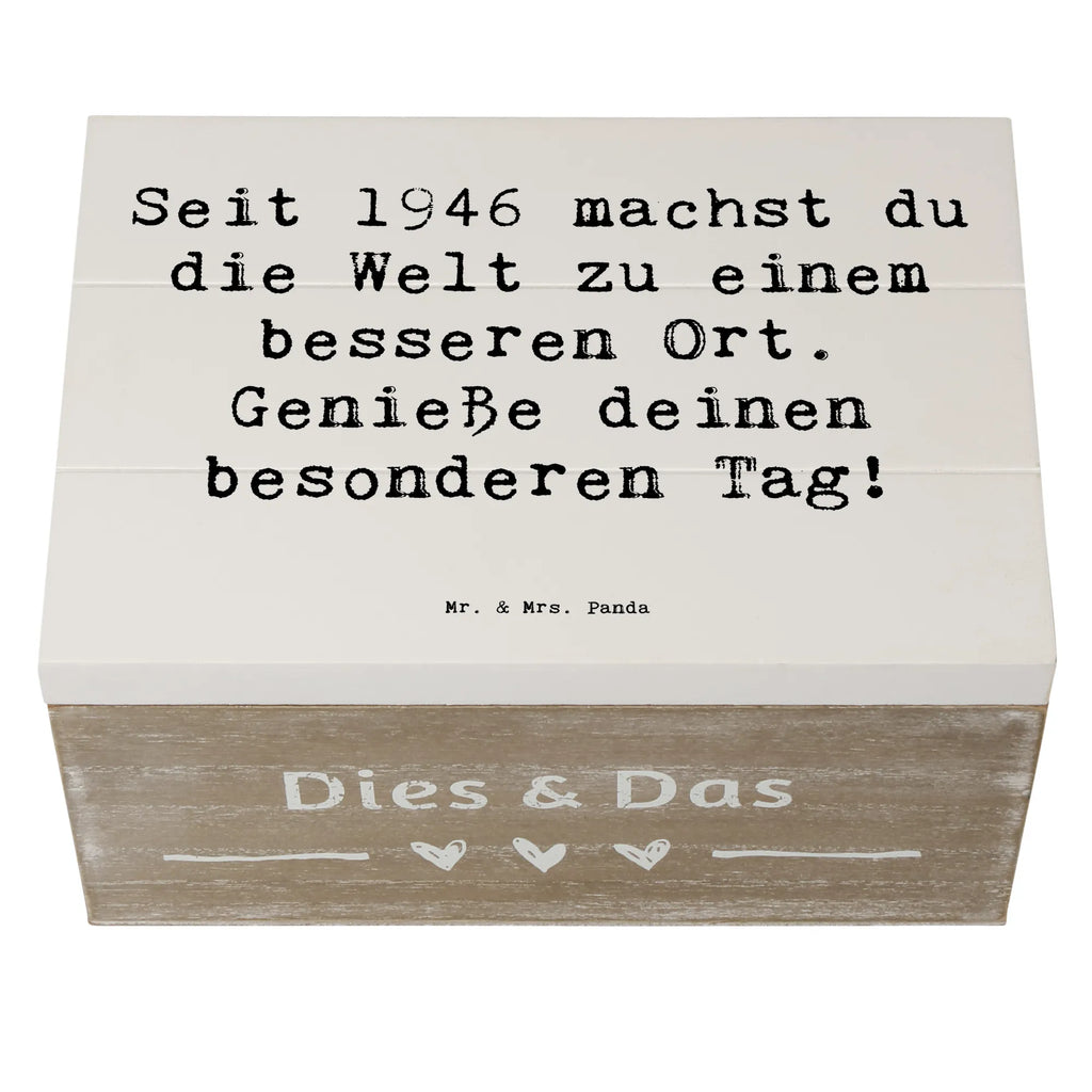 Holzkiste Spruch 1946 Geburtstag Schatzkiste, Geschenkbox, Holzkiste, Truhe, Dekokiste, Erinnerungskiste, Aufbewahrungsbox, Erinnerungsbox, Geschenkdose, Schatulle, XXL, Kiste, Geburtstag, Geburtstagsgeschenk, Geschenk