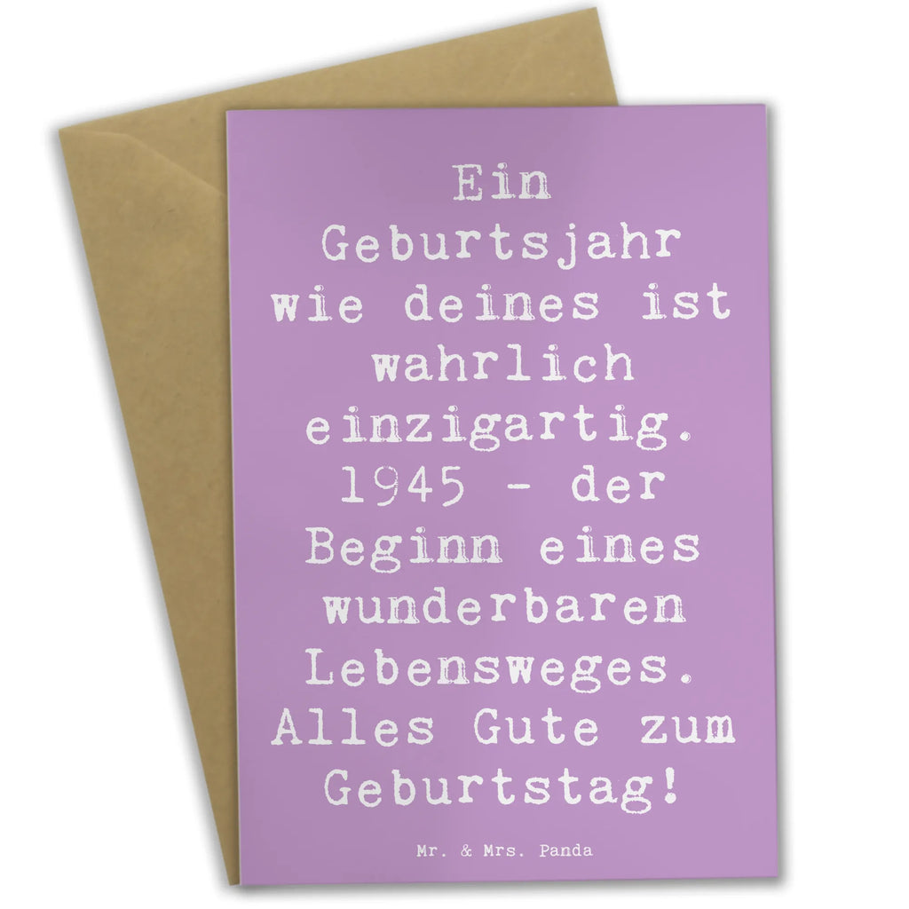 Grußkarte Spruch 1945 Geburtstag Geburtstagskarte, Einladungskarte, Klappkarte, Hochzeitskarte, Grußkarte, Ansichtskarten, Karte, Glückwunschkarte, Geburtstag, Geburtstagsgeschenk, Geschenk