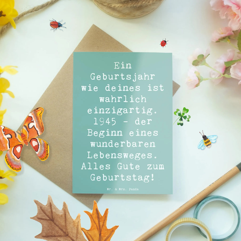 Grußkarte Spruch 1945 Geburtstag Geburtstagskarte, Einladungskarte, Klappkarte, Hochzeitskarte, Grußkarte, Ansichtskarten, Karte, Glückwunschkarte, Geburtstag, Geburtstagsgeschenk, Geschenk