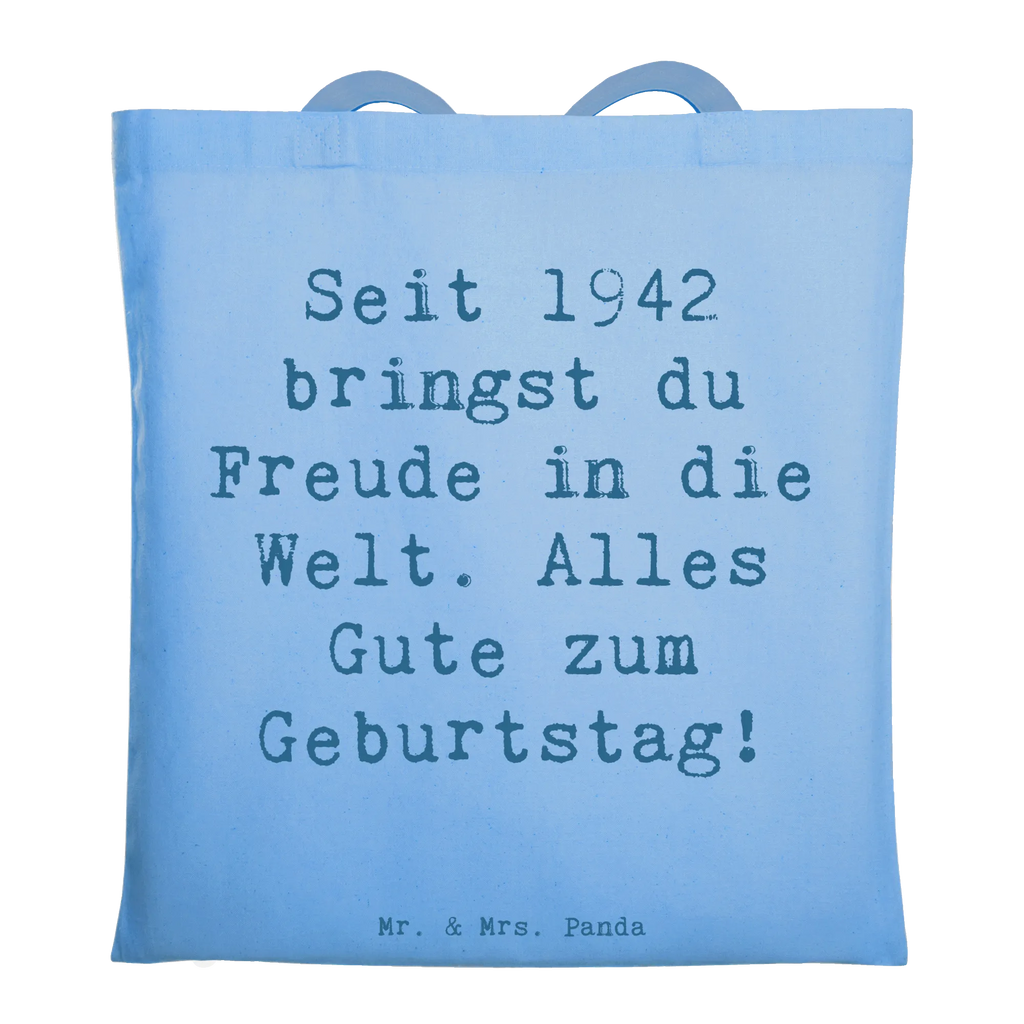 Tragetasche Spruch 1942 Geburtstag Freude Tasche, Einkaufstüte, Beuteltasche, Schultertasche, Laptoptasche, Shopper, Stoffbeutel, Stofftasche, Strandtasche, Umhängetasche, Jutetasche, Einkaufstasche, Beutel, Tragetasche, Jutebeutel, Badetasche, Geburtstag, Geburtstagsgeschenk, Geschenk