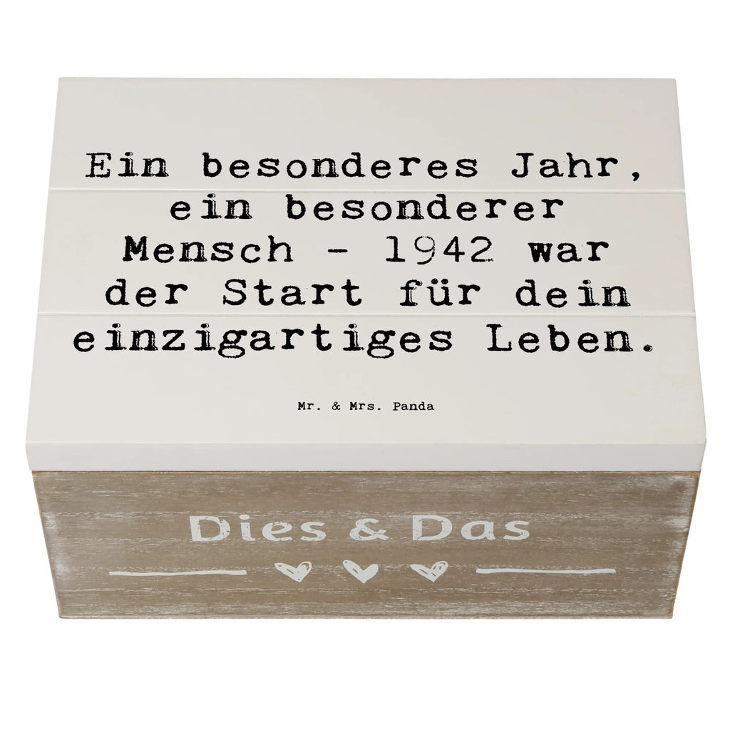 Holzkiste Spruch 1942 Geburtstag XXL, Dekokiste, Erinnerungsbox, Schatulle, Holzkiste, Geschenkdose, Aufbewahrungsbox, Kiste, Geschenkbox, Schatzkiste, Erinnerungskiste, Truhe, Geburtstag, Geburtstagsgeschenk, Geschenk