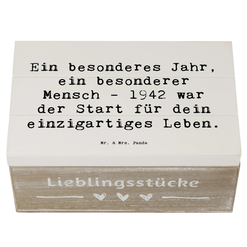 Holzkiste Spruch 1942 Geburtstag XXL, Dekokiste, Erinnerungsbox, Schatulle, Holzkiste, Geschenkdose, Aufbewahrungsbox, Kiste, Geschenkbox, Schatzkiste, Erinnerungskiste, Truhe, Geburtstag, Geburtstagsgeschenk, Geschenk