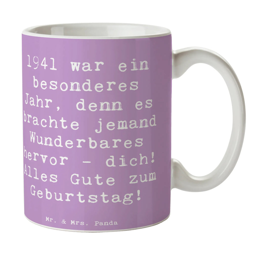 Tasse Spruch 1941 Geburtstag Bürotasse, Porzellantasse, Tasse, Teetasse, Tasse mit Zitaten, Geschenktasse, Kaffeetasse, Keramiktasse, Tasse mit Motiven, Geburtstag, Geburtstagsgeschenk, Geschenk