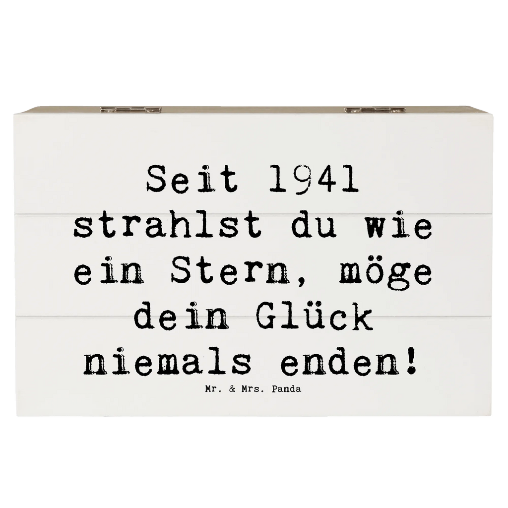 Holzkiste Spruch 1941 Geburtstag Stern Erinnerungsbox, XXL, Schatulle, Truhe, Holzkiste, Geschenkdose, Schatzkiste, Geschenkbox, Dekokiste, Aufbewahrungsbox, Kiste, Erinnerungskiste, Geburtstag, Geburtstagsgeschenk, Geschenk