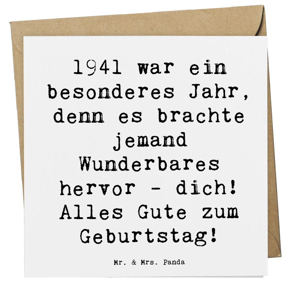 Deluxe Karte Spruch 1941 Geburtstag Karte, Hochwertige Grußkarte, Klappkarte, Einladungskarte, Hochwertige Klappkarte, Glückwunschkarte, Grußkarte, Geburtstagskarte, Hochzeitskarte, Geburtstag, Geburtstagsgeschenk, Geschenk