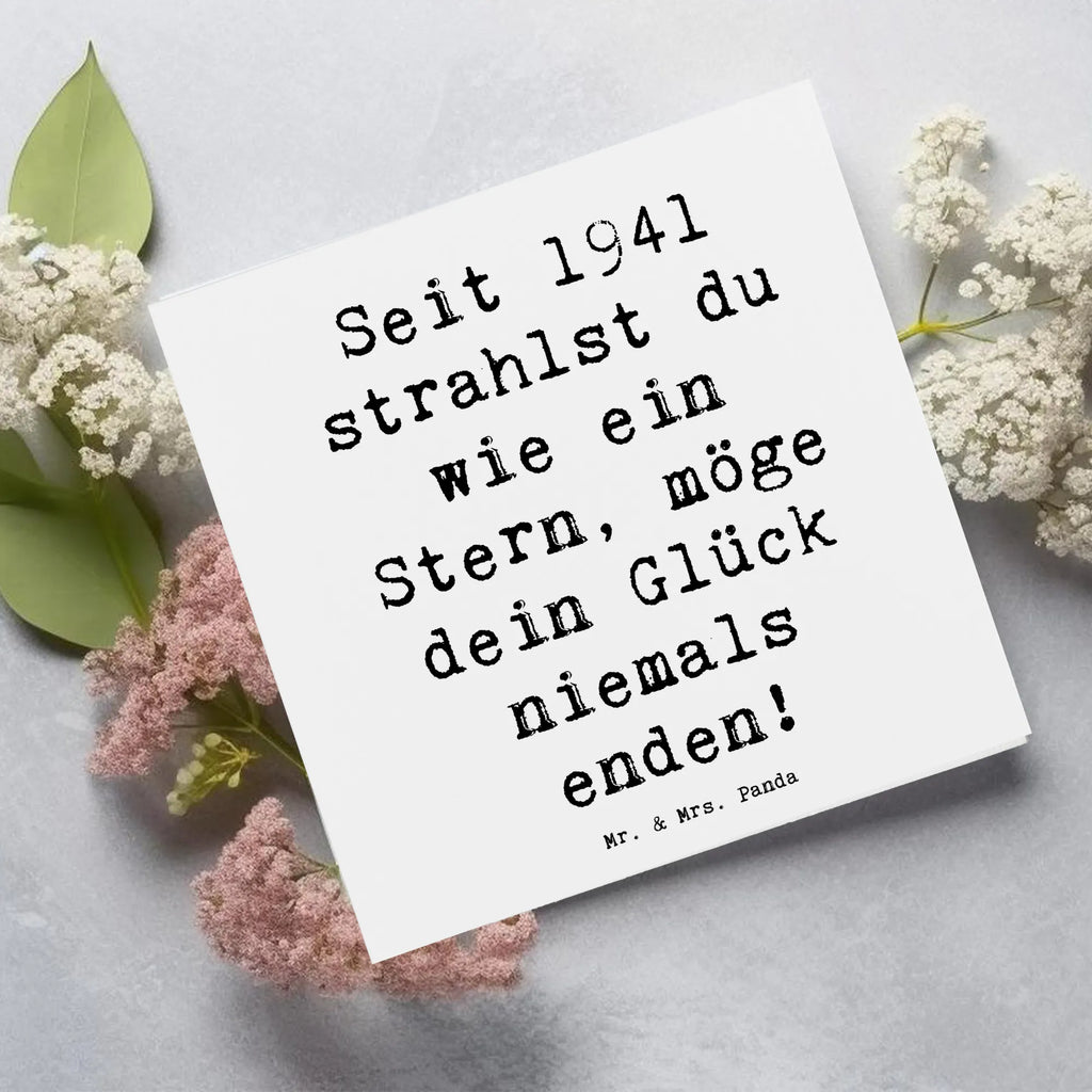 Deluxe Karte Spruch 1941 Geburtstag Stern Karte, Grußkarte, Klappkarte, Hochwertige Klappkarte, Geburtstagskarte, Hochwertige Grußkarte, Glückwunschkarte, Einladungskarte, Hochzeitskarte, Geburtstag, Geburtstagsgeschenk, Geschenk