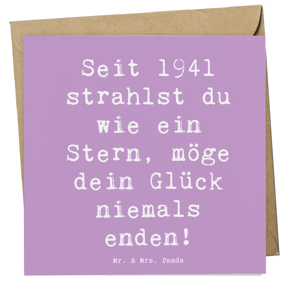 Deluxe Karte Spruch 1941 Geburtstag Stern Karte, Grußkarte, Klappkarte, Hochwertige Klappkarte, Geburtstagskarte, Hochwertige Grußkarte, Glückwunschkarte, Einladungskarte, Hochzeitskarte, Geburtstag, Geburtstagsgeschenk, Geschenk