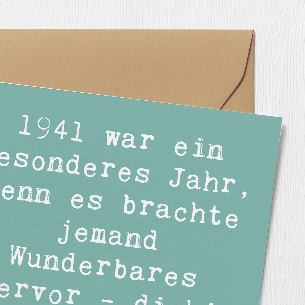 Deluxe Karte Spruch 1941 Geburtstag Karte, Hochwertige Grußkarte, Klappkarte, Einladungskarte, Hochwertige Klappkarte, Glückwunschkarte, Grußkarte, Geburtstagskarte, Hochzeitskarte, Geburtstag, Geburtstagsgeschenk, Geschenk