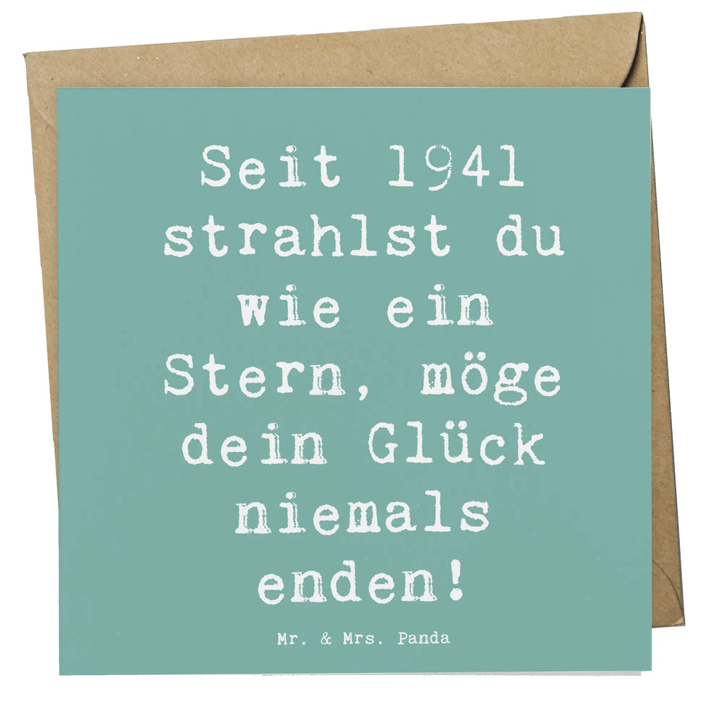 Deluxe Karte Spruch 1941 Geburtstag Stern Karte, Grußkarte, Klappkarte, Hochwertige Klappkarte, Geburtstagskarte, Hochwertige Grußkarte, Glückwunschkarte, Einladungskarte, Hochzeitskarte, Geburtstag, Geburtstagsgeschenk, Geschenk