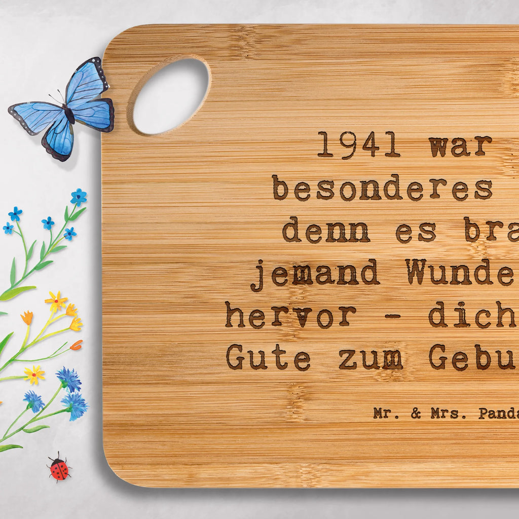 Bambus - deska do krojenia Przysłowie 1941 war ein besonderes Jahr, denn es brachte jemand Wunderbares hervor - dich! Alles Gute zum Geburtstag! Urodziny, prezent urodzinowy, prezent