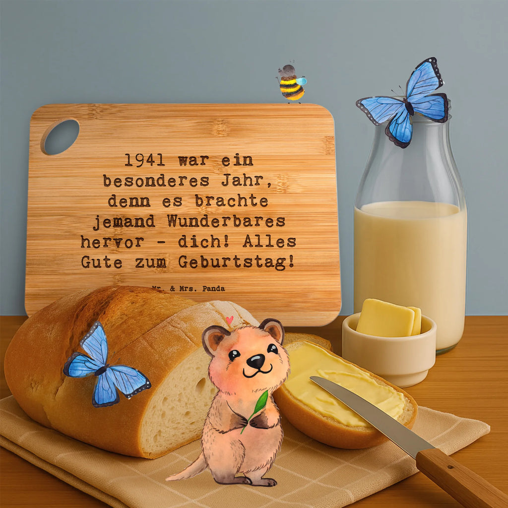 Bambus - deska do krojenia Przysłowie 1941 war ein besonderes Jahr, denn es brachte jemand Wunderbares hervor - dich! Alles Gute zum Geburtstag! Urodziny, prezent urodzinowy, prezent