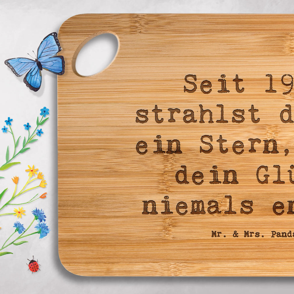 Bambus - deska do krojenia Przysłowie Seit 1941 strahlst du wie ein Stern, möge dein Glück niemals enden! Urodziny, prezent urodzinowy, prezent