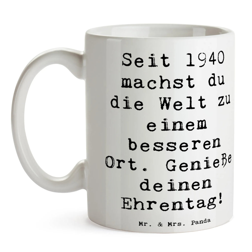 Tasse Spruch 1940 Geburtstag Kaffeetasse, Tasse, Porzellantasse, Bürotasse, Keramiktasse, Tasse mit Motiven, Geschenktasse, Tasse mit Zitaten, Teetasse, Geburtstag, Geburtstagsgeschenk, Geschenk