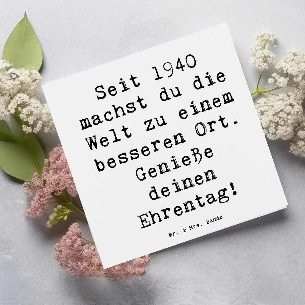 Deluxe Karte Spruch 1940 Geburtstag Hochzeitskarte, Karte, Hochwertige Klappkarte, Geburtstagskarte, Glückwunschkarte, Einladungskarte, Grußkarte, Klappkarte, Hochwertige Grußkarte, Geburtstag, Geburtstagsgeschenk, Geschenk