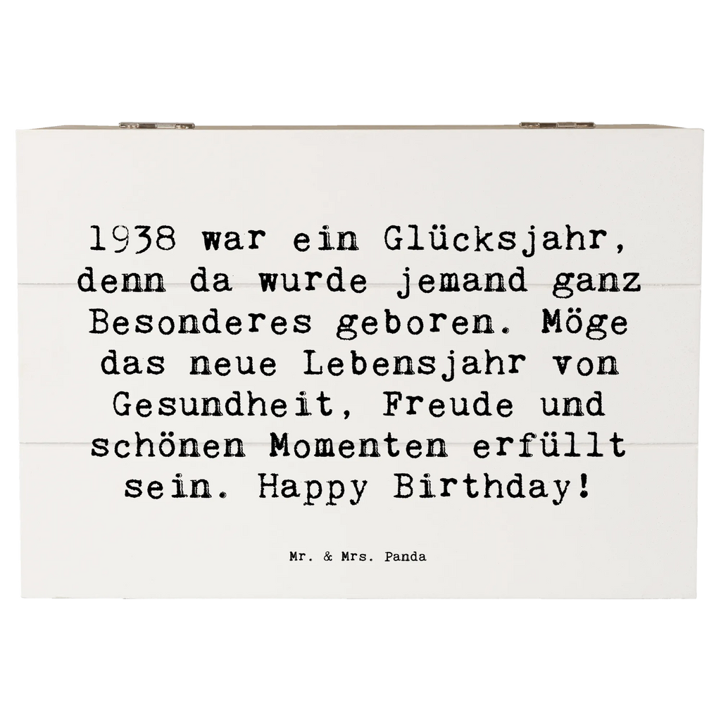 Holzkiste Spruch 1938 Geburtstag Aufbewahrungsbox, Kiste, Holzkiste, XXL, Dekokiste, Schatzkiste, Erinnerungsbox, Truhe, Erinnerungskiste, Geschenkbox, Geschenkdose, Schatulle, Geburtstag, Geburtstagsgeschenk, Geschenk