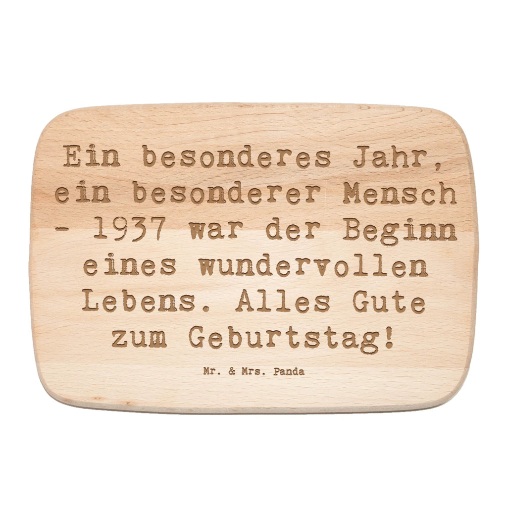 Śniadaniowa deska Przysłowie Ein besonderes Jahr, ein besonderer Mensch - 1937 war der Beginn eines wundervollen Lebens. Alles Gute zum Geburtstag! Urodziny, prezent urodzinowy, prezent