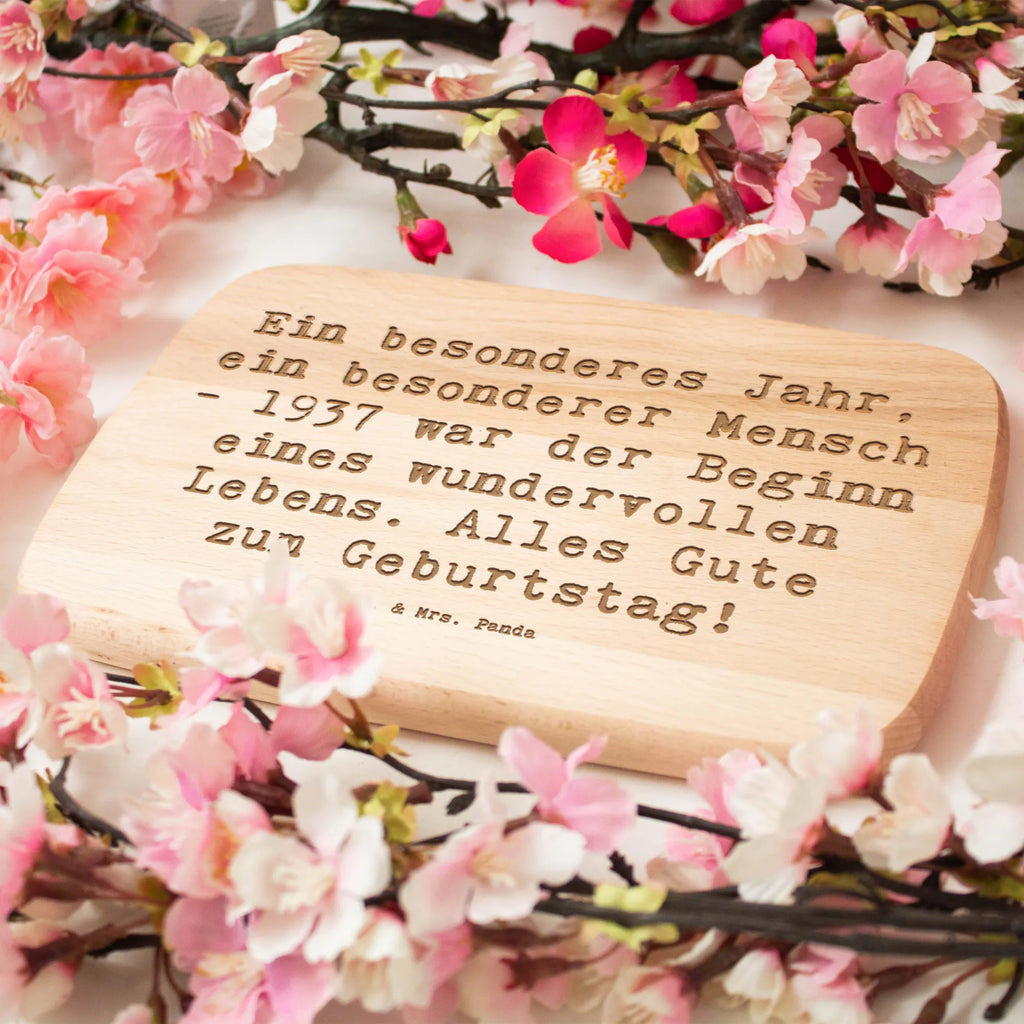 Śniadaniowa deska Przysłowie Ein besonderes Jahr, ein besonderer Mensch - 1937 war der Beginn eines wundervollen Lebens. Alles Gute zum Geburtstag! Urodziny, prezent urodzinowy, prezent