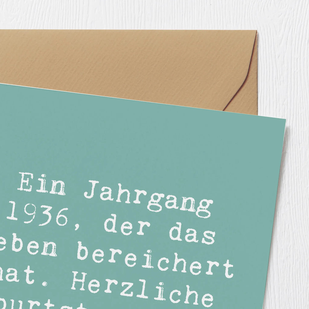 Deluxe Karte Spruch 1936 Geburtstag Karte, Grußkarte, Hochwertige Grußkarte, Hochwertige Klappkarte, Hochzeitskarte, Klappkarte, Einladungskarte, Geburtstagskarte, Glückwunschkarte, Geburtstag, Geburtstagsgeschenk, Geschenk