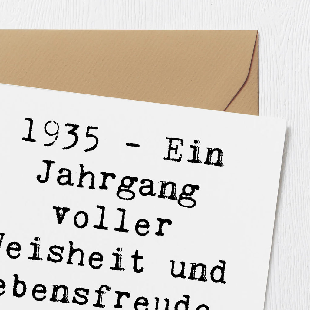 Deluxe Karte Spruch 1935 Geburtstag Grußkarte, Hochzeitskarte, Hochwertige Grußkarte, Geburtstagskarte, Einladungskarte, Karte, Glückwunschkarte, Hochwertige Klappkarte, Klappkarte, Geburtstag, Geburtstagsgeschenk, Geschenk